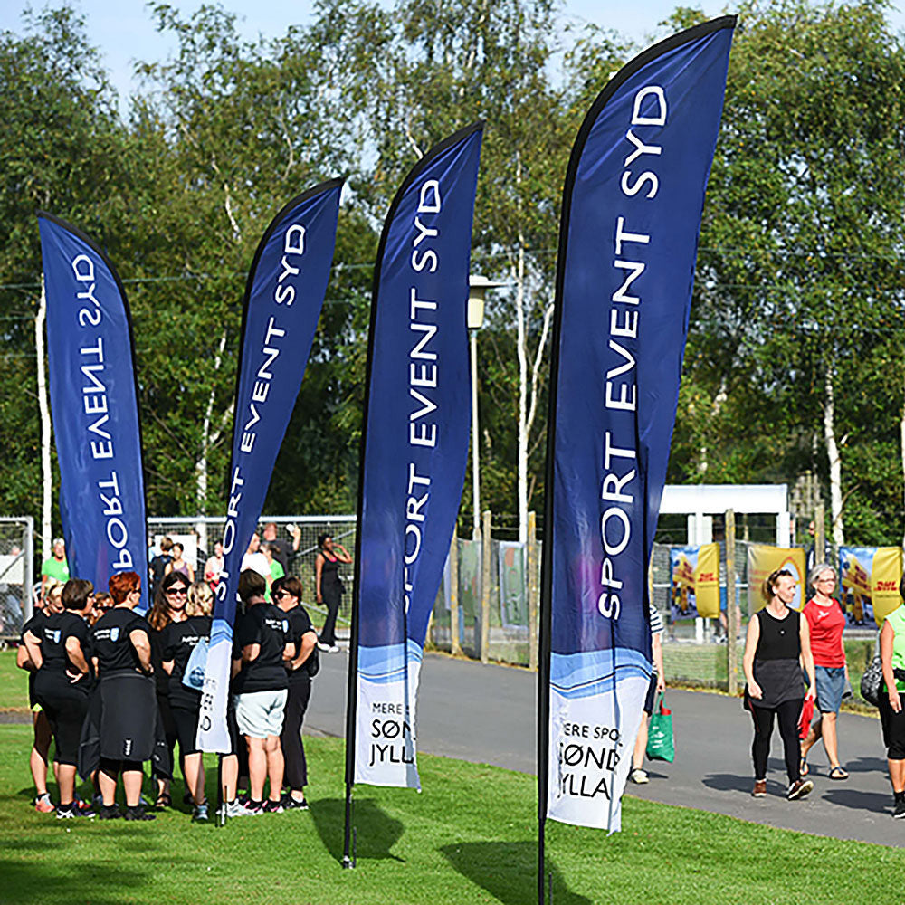 Beachflag Erdspieß Flaggenfuß, Chrom
