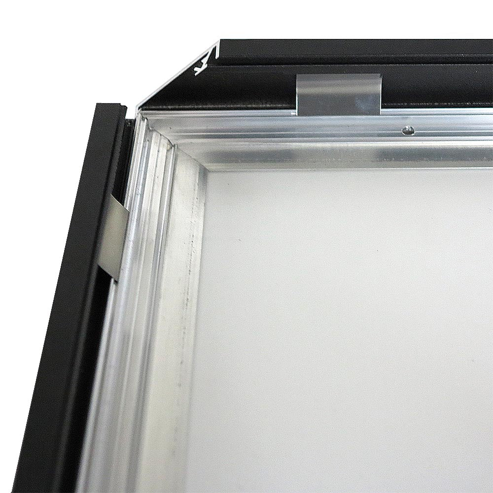 Snapprofil Crown 33 mm x 270 cm, Schwarz