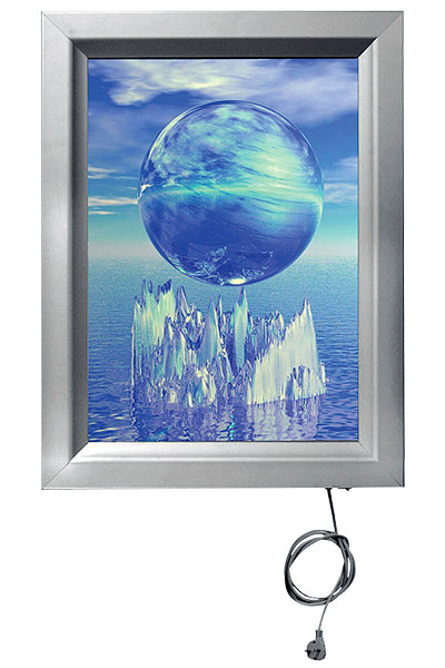 Posterrahmen, SNAP-LIGHT, Silber, Aluminium