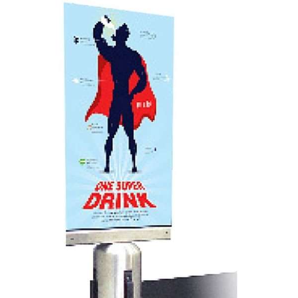 Acryl-Tasche für Crowd Control - vertikales Informationsfach (verschiedene Größen erhältlich)