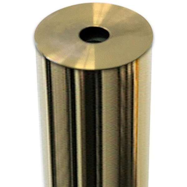 Gold Absperrpfosten Crowd Control mit Seilhalter