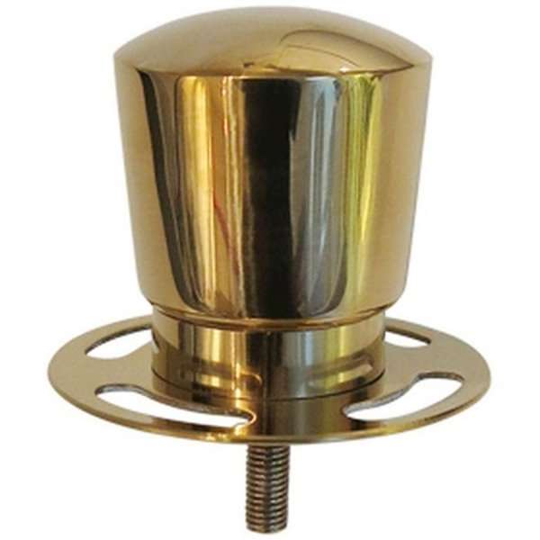 Gold Absperrpfosten Crowd Control mit Seilhalter