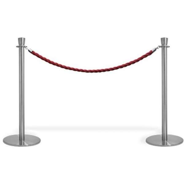 Crowd Control Absperrpfosten Oberteil für Seil, Silber