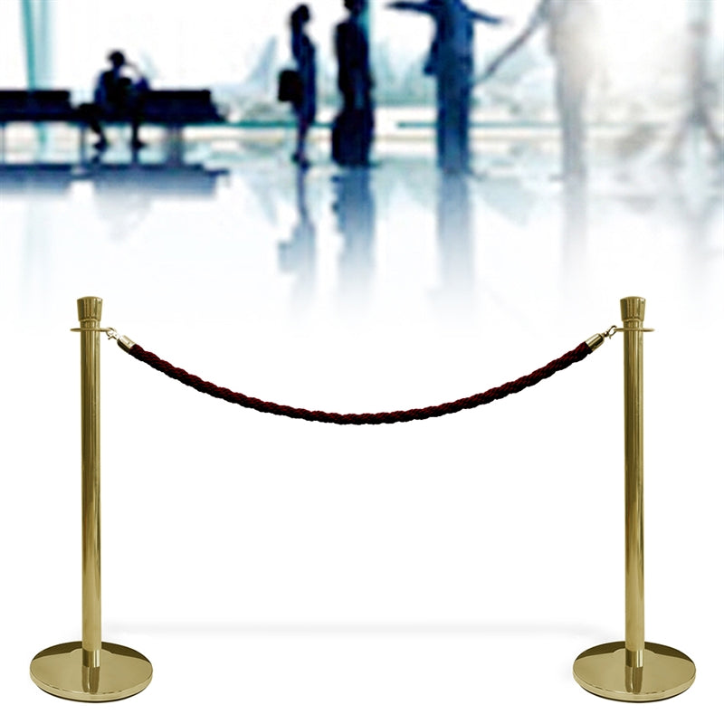 Absperrkordel für Absperrpfosten, Crowd Barrier, 150 cm, Schwarz