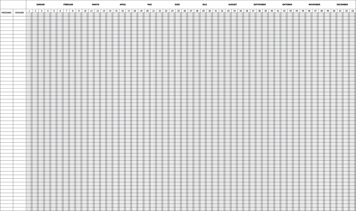 Planungstafel mit ewigem Kalender, 120x200 cm, magnetisch, inkl. Magnetband