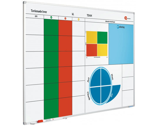 Whiteboard mit Druck, magnetisch