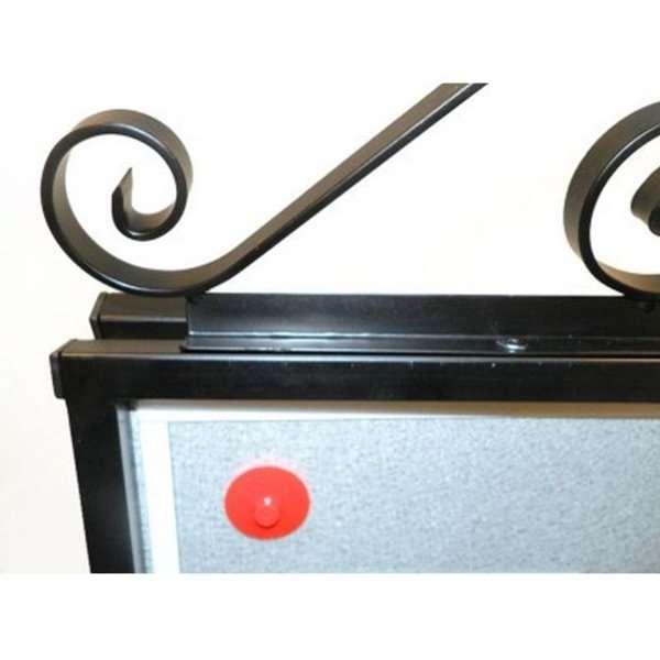 Kundenstopper Antique, aus Stahl inkl. Frontplatten, B2, 50 x 70 cm, Schwarz