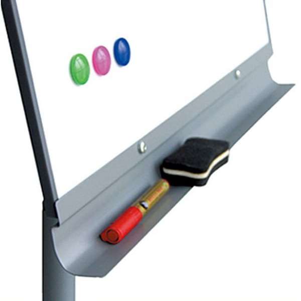 Flipchart Tafel Tripod, Magnetisches Whiteboard, 65 x 100 cm, Grau