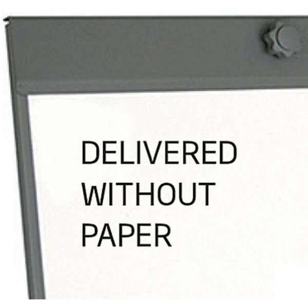 Flipchart Tafel Tripod, Magnetisches Whiteboard, 65 x 100 cm, Grau