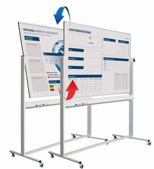 Whiteboard, Drehtafel, magnetisch, einseitiger Druck
