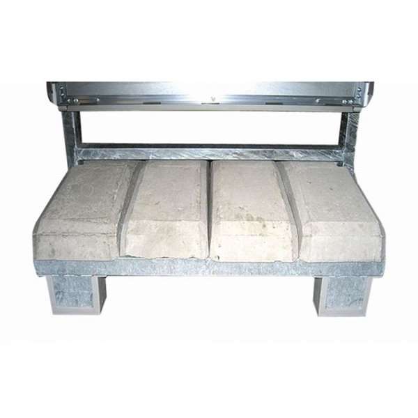 Robustes Außenschild aus Beton mit Aluminium, 70 x 100 cm – Denken Sie an die Montage der Logoplatte.