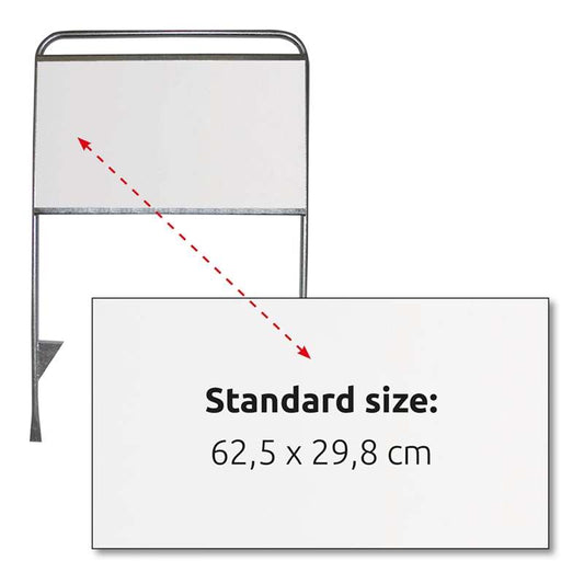 Große Maklerschildplatte für Estate Sign Standard, 62,5 x 29,8 cm