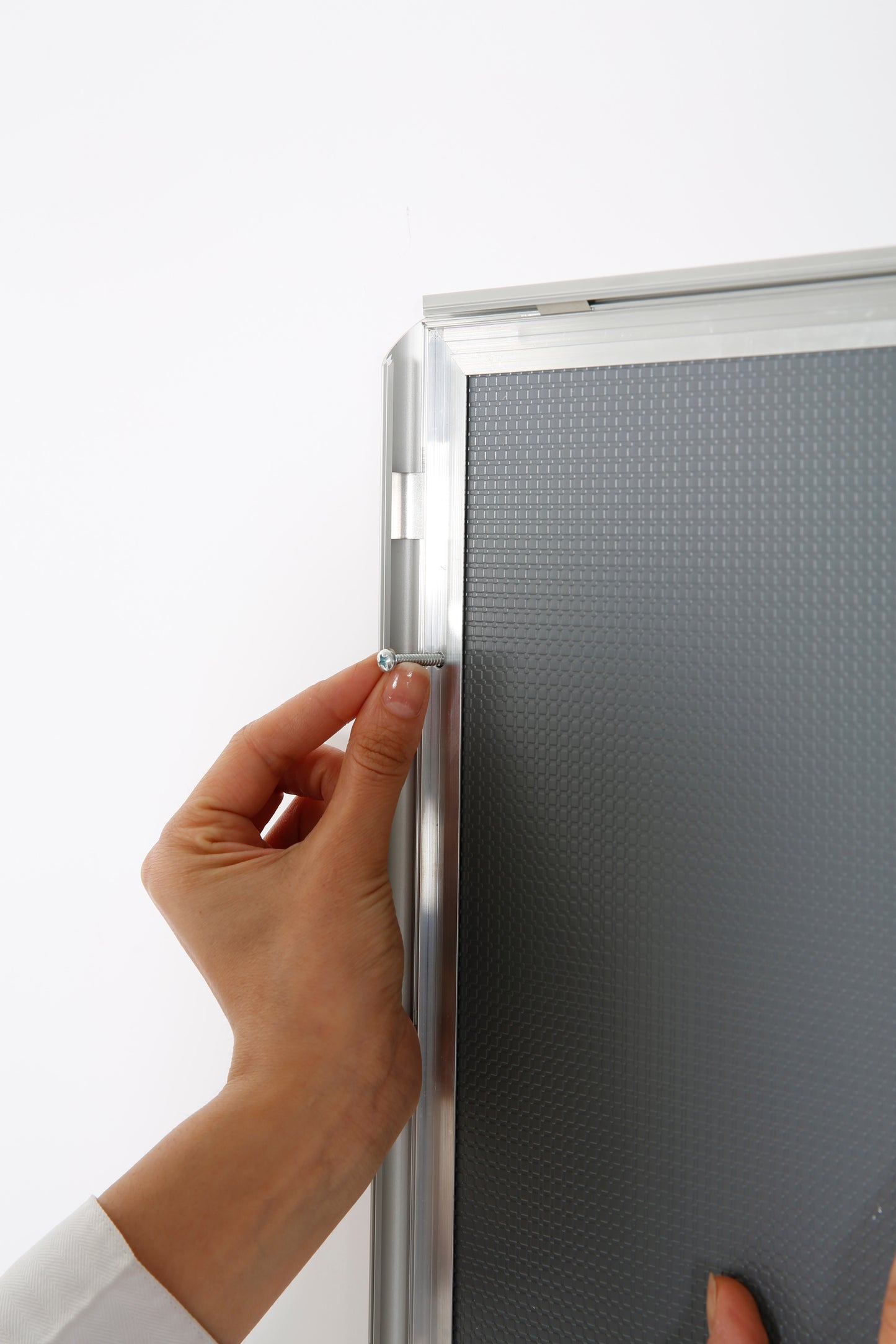 Klapprahmen, 15 mm Aluminiumprofil, Silber