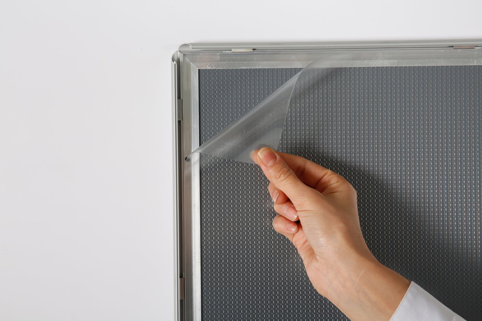 Klapprahmen, 15 mm Aluminiumprofil, Silber