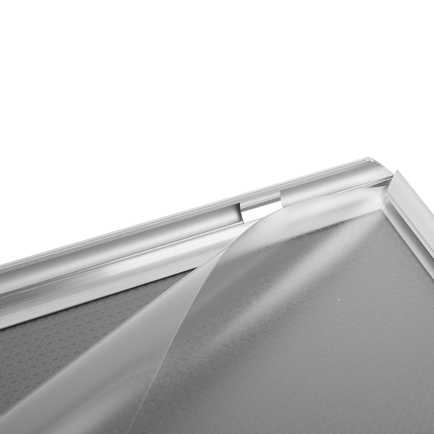 Klapprahmen, 15 mm Aluminiumprofil, Silber
