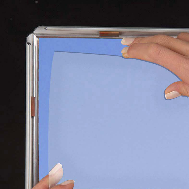 Klapprahmen, 15 mm Aluminiumprofil, Silber