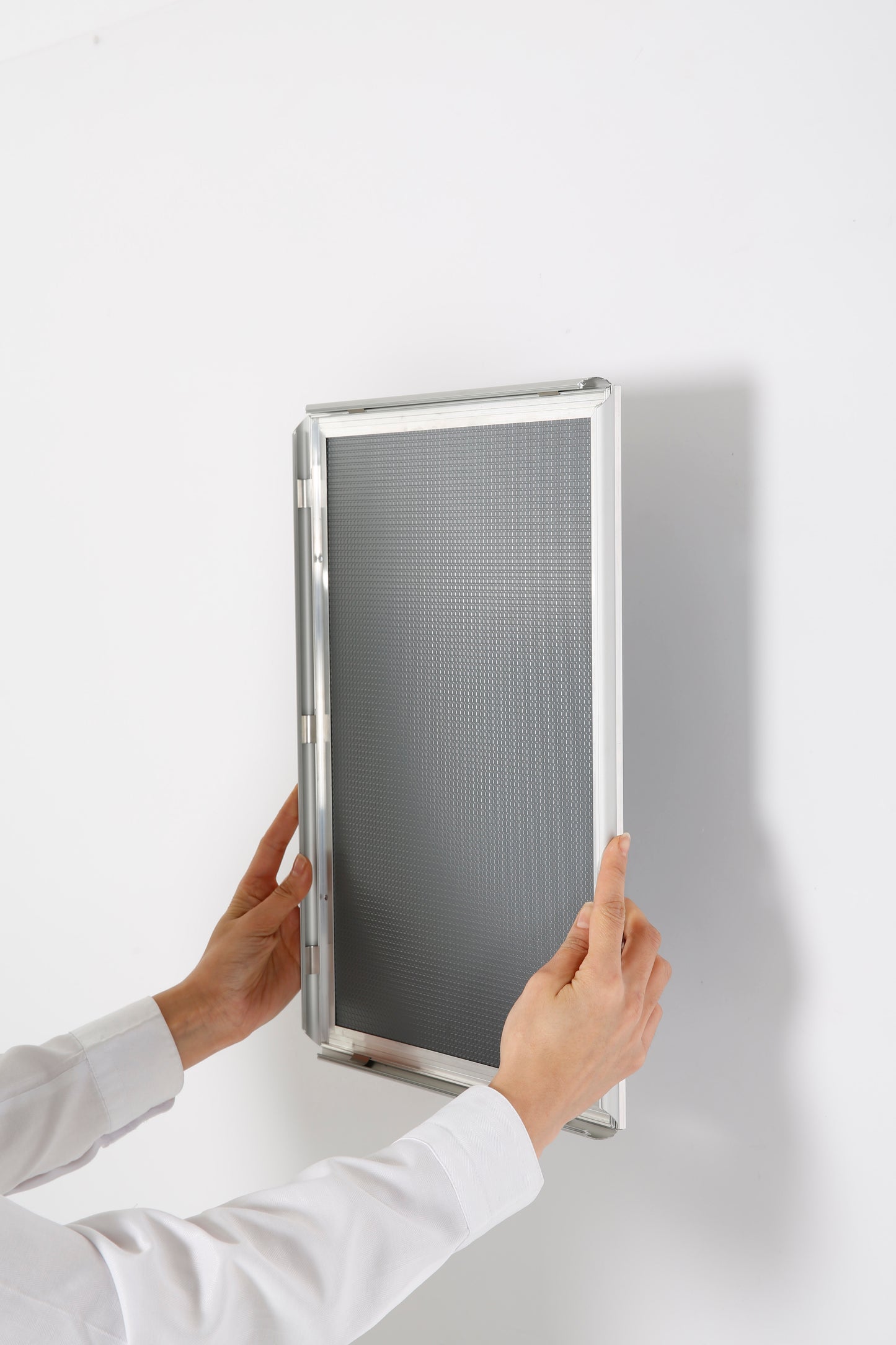 Klapprahmen, 15 mm Aluminiumprofil, Silber