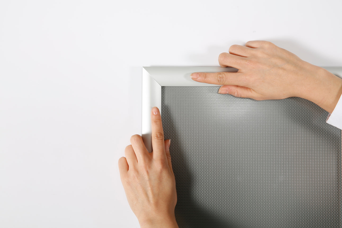 Klapprahmen, 30 mm Aluminiumprofil, Silber