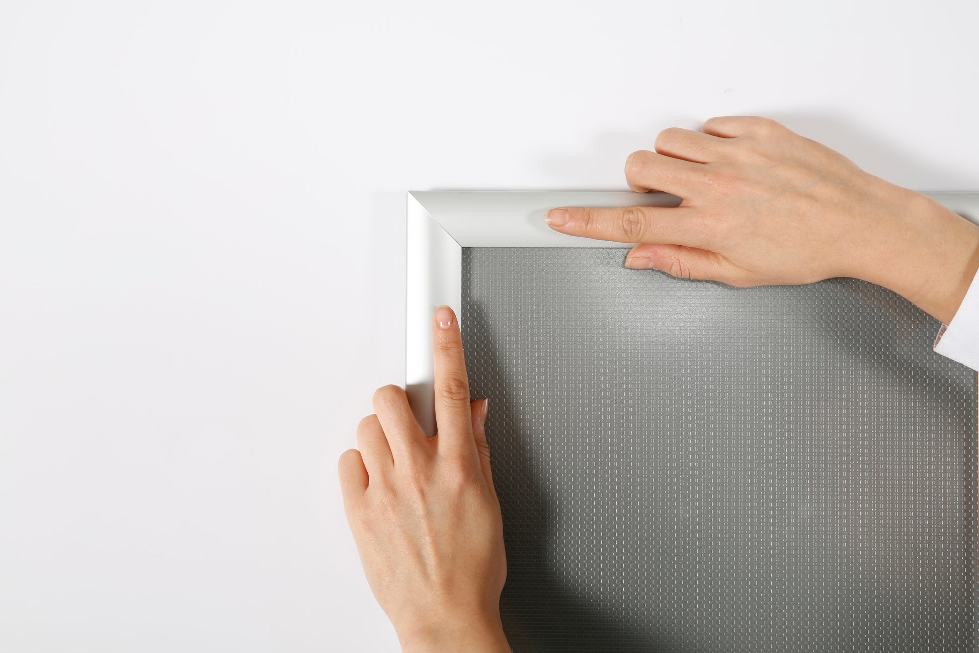 Klapprahmen, 30 mm Aluminiumprofil, Silber
