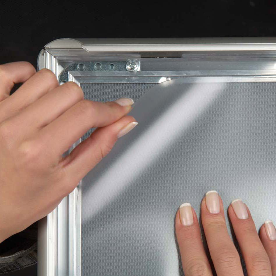 Klapprahmen, 30 mm Aluminiumprofil, Silber