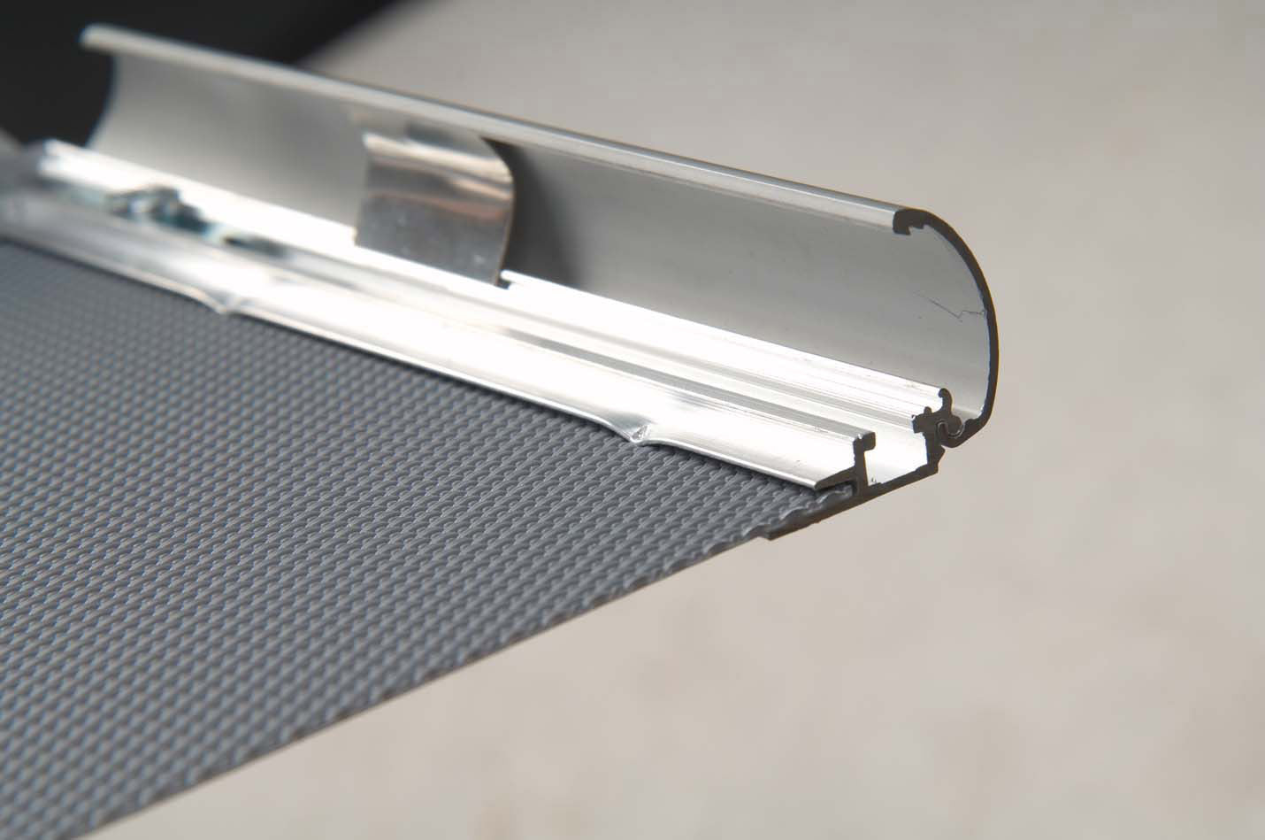 Klapprahmen, Security Frame, 25 mm Aluminiumprofil, Silber