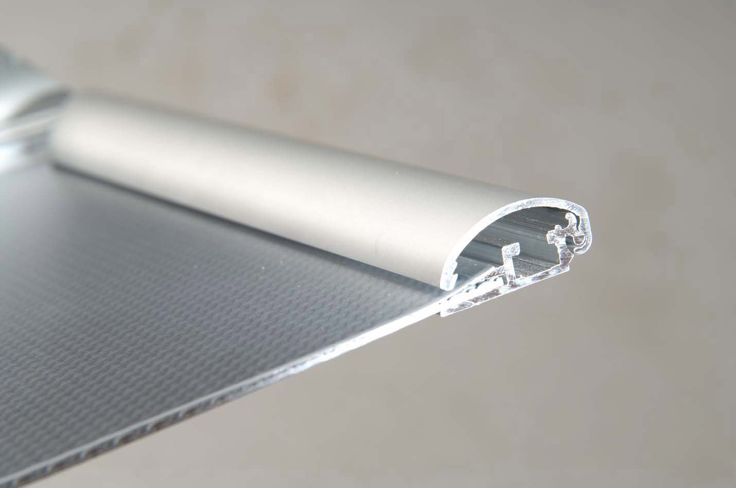 Klapprahmen, Security Frame, 25 mm Aluminiumprofil, Silber