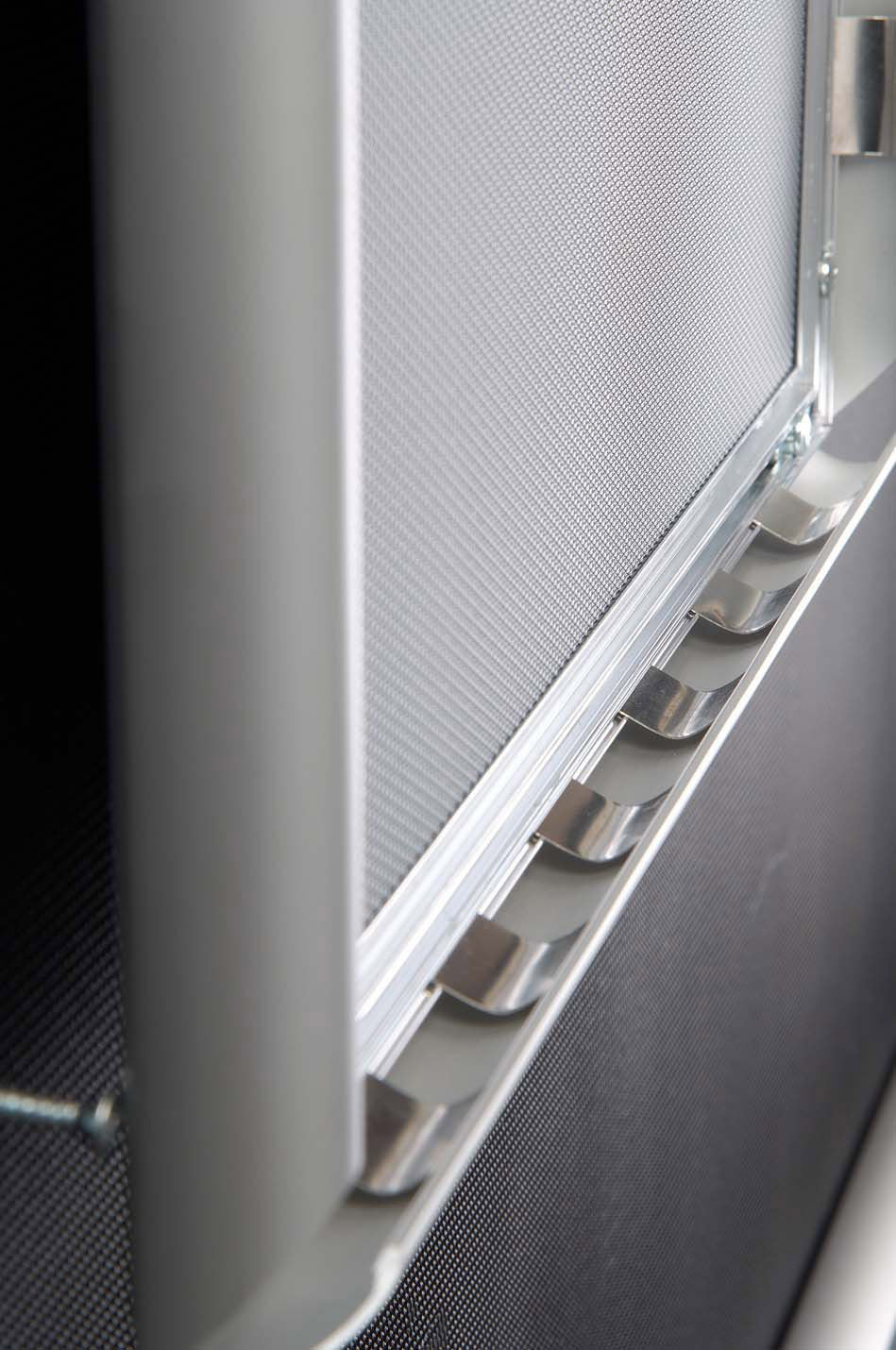Klapprahmen, Security Frame, 25 mm Aluminiumprofil, Silber
