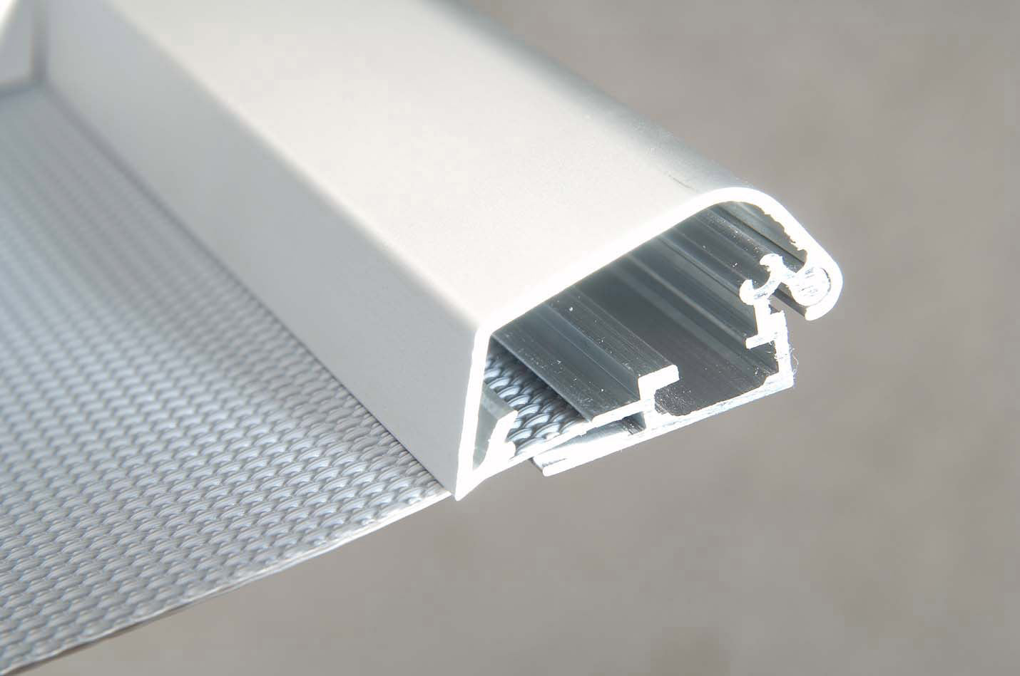 Klapprahmen, Security Frame, 42 mm Aluminiumprofil, Silber
