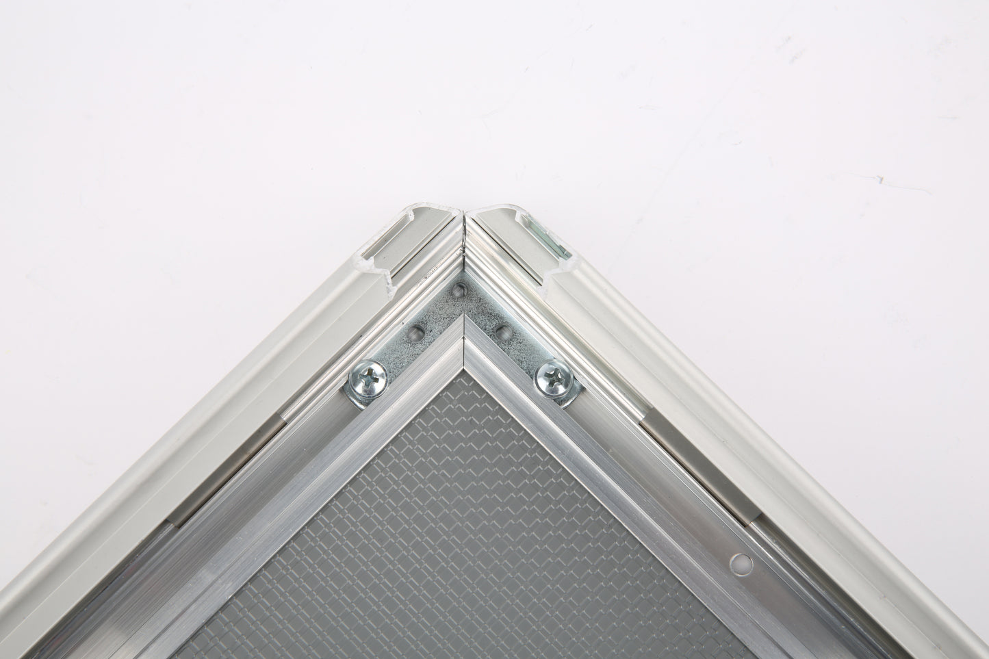 Klapprahmen, abschließbar, 32mm, Aluminiumprofil, Silber