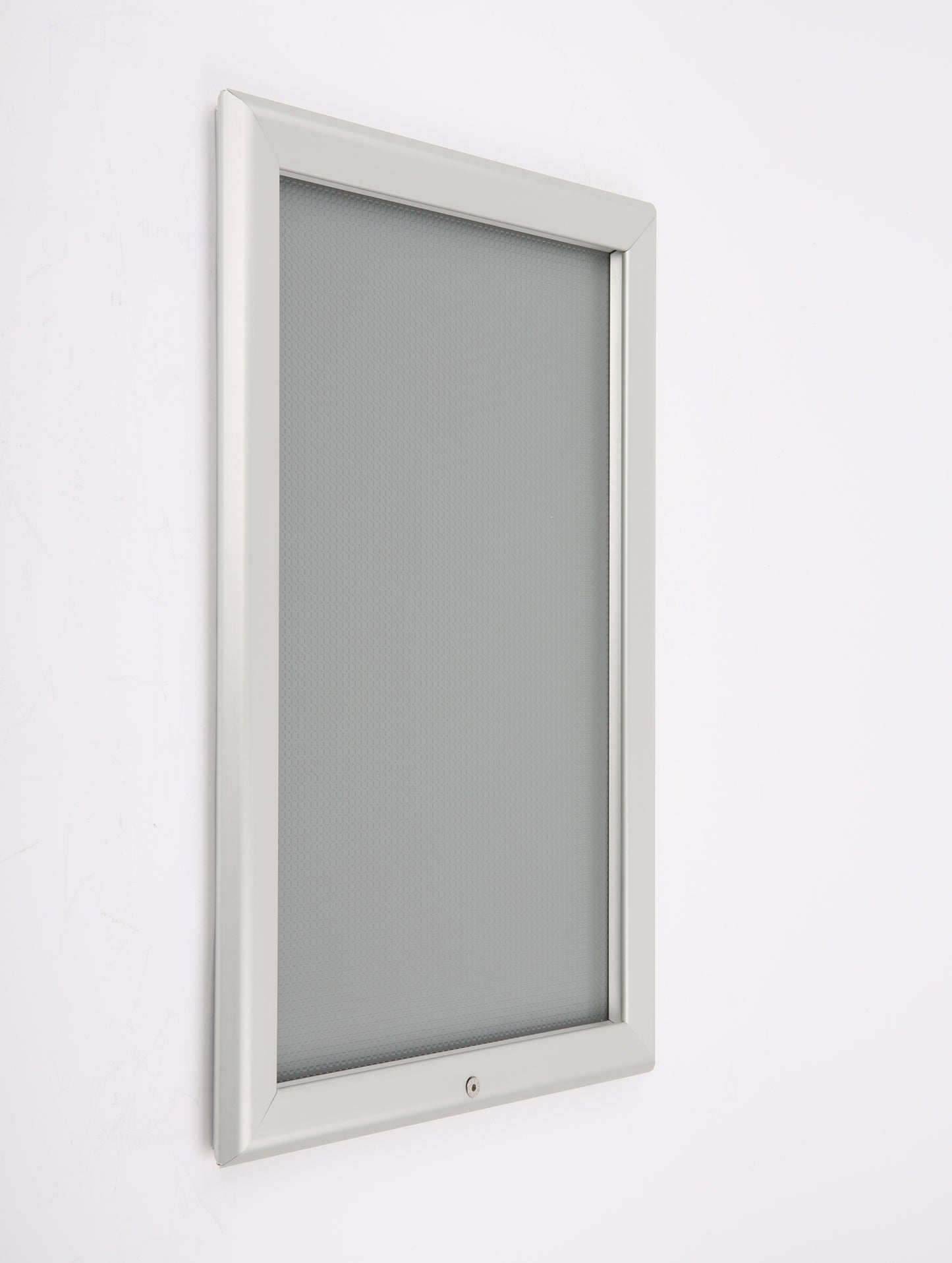 Klapprahmen, abschließbar, 32mm, Aluminiumprofil, Silber