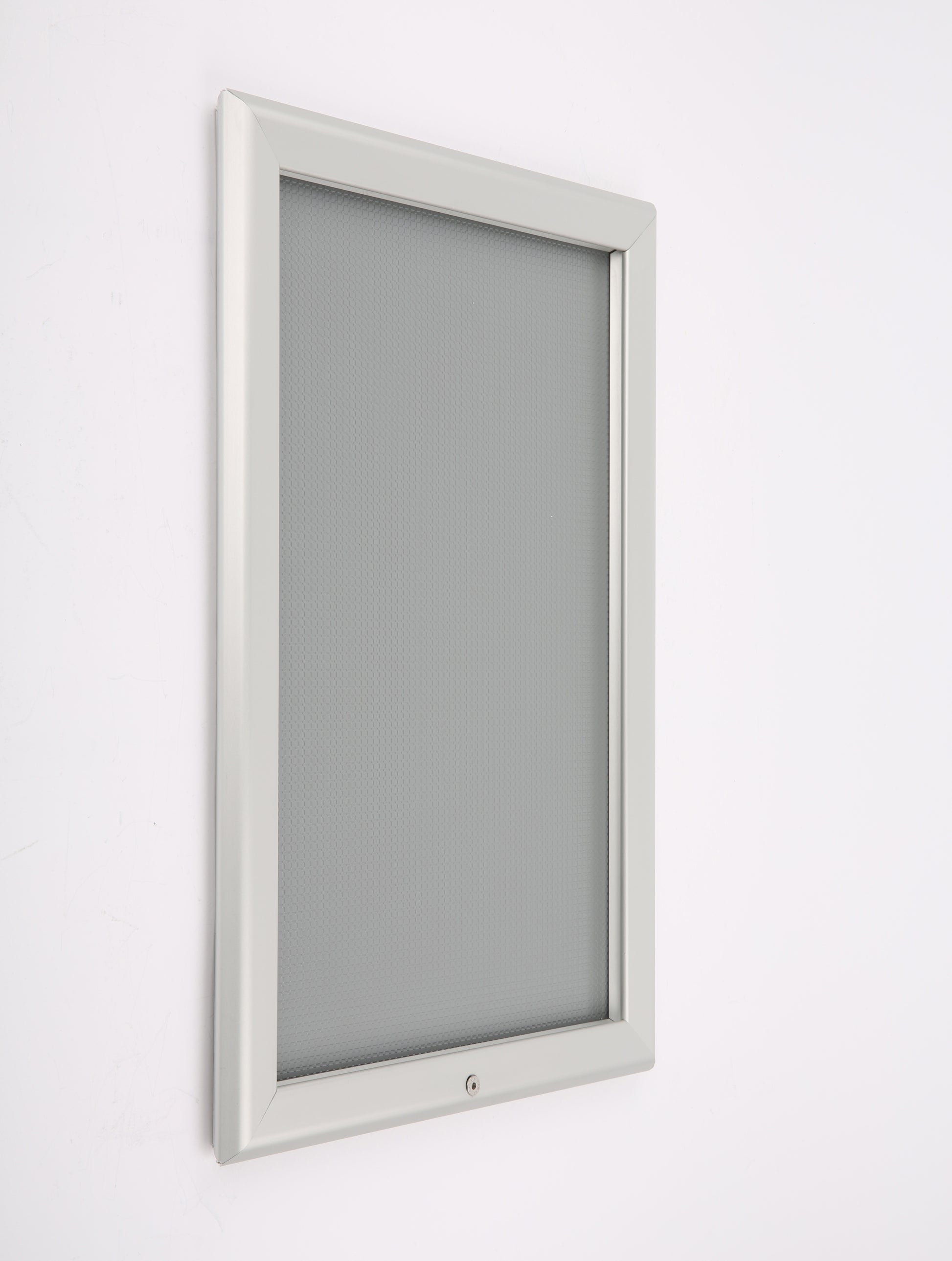 Klapprahmen, abschließbar, 32mm, Aluminiumprofil, Silber