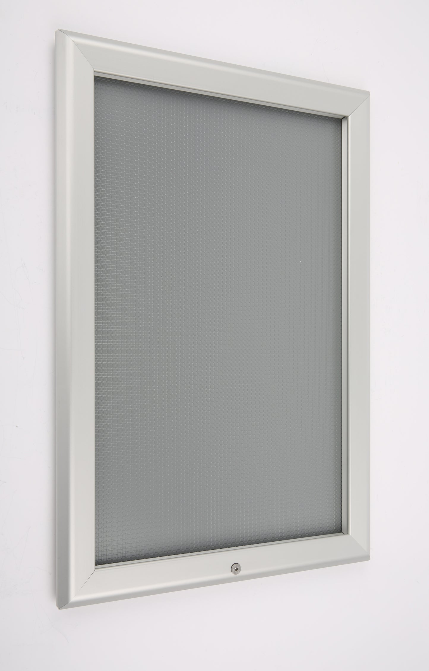 Klapprahmen, abschließbar, 32mm, Aluminiumprofil, Silber