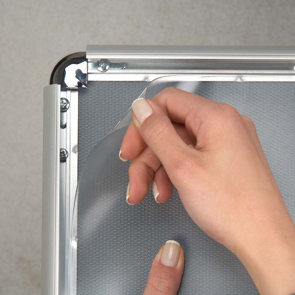 Klapprahmen, Rondo, Silber, 25 mm Aluminiumprofil