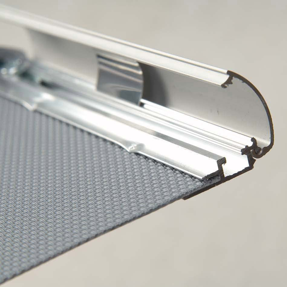 Klapprahmen, Rondo, Silber, 25 mm Aluminiumprofil