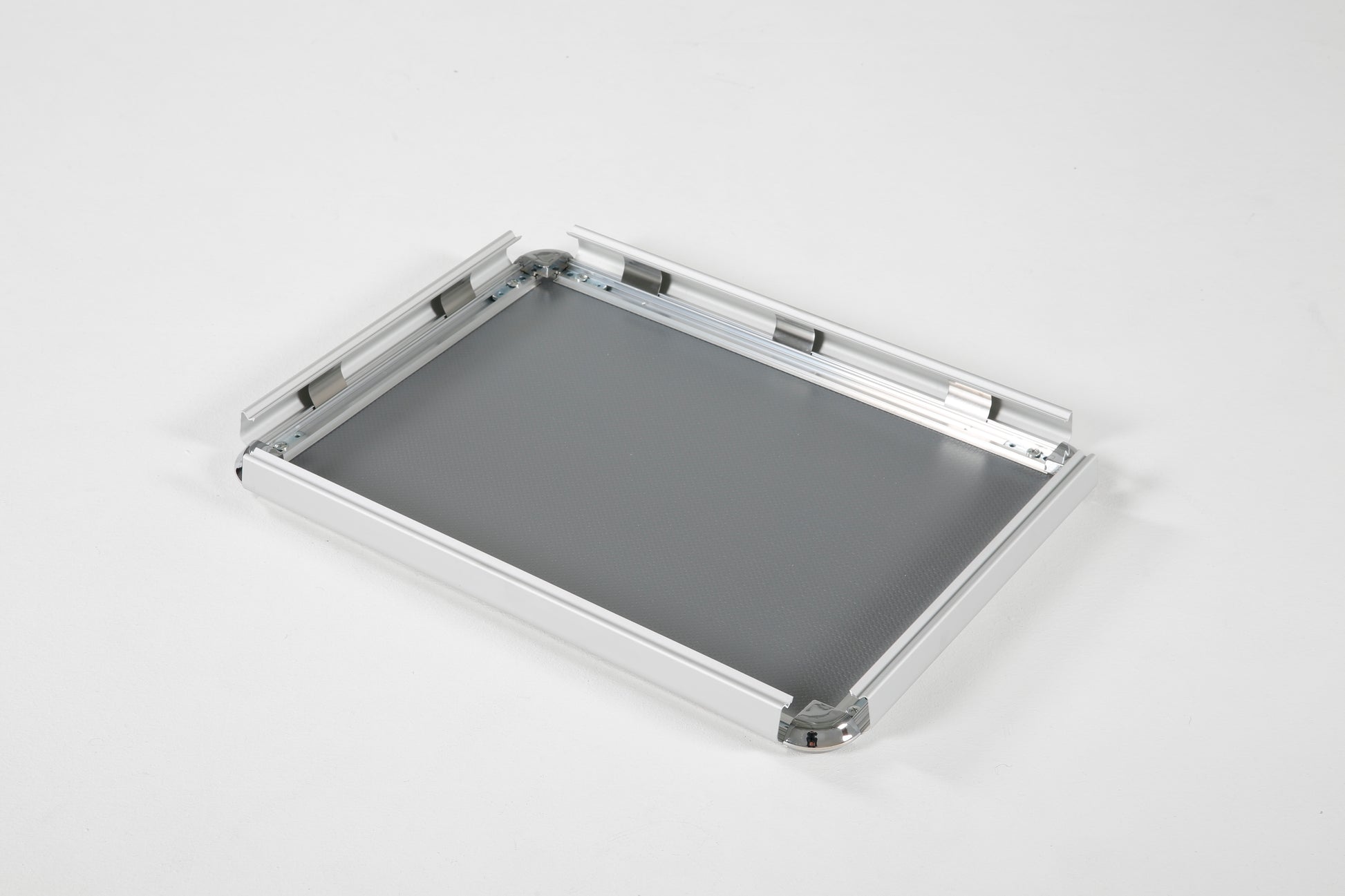 Klapprahmen, Rondo, Silber, 32 mm Aluminiumprofil