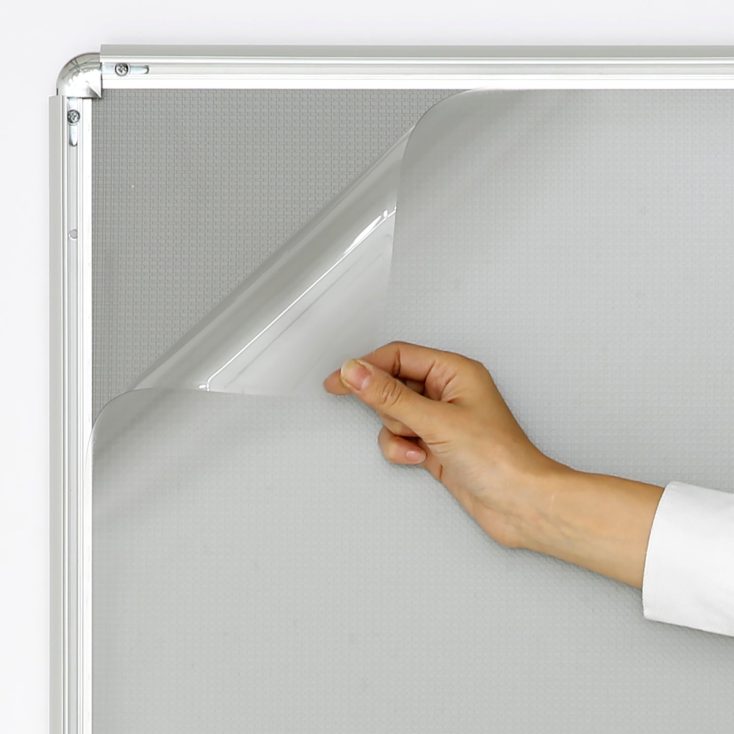 Klapprahmen, Rondo, Silber, 32 mm Aluminiumprofil