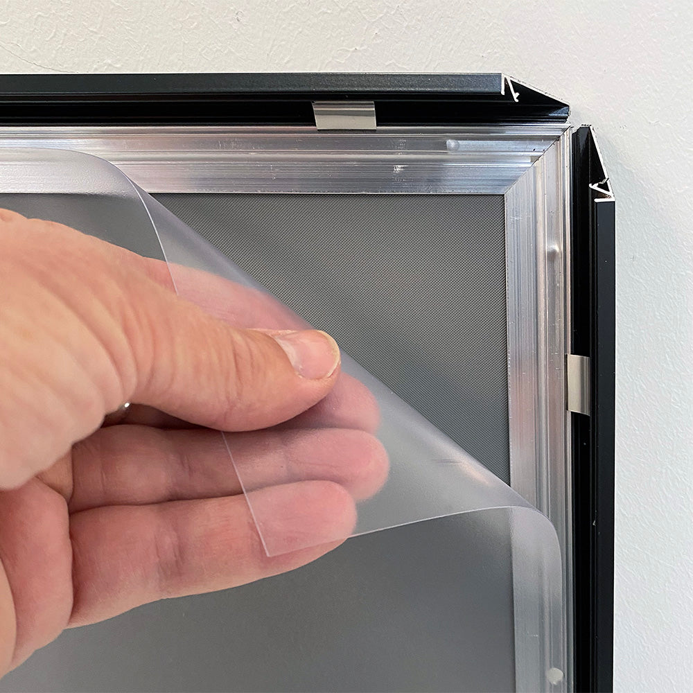 Klapprahmen, 20 mm Aluminium Flachprofil, Schwarz