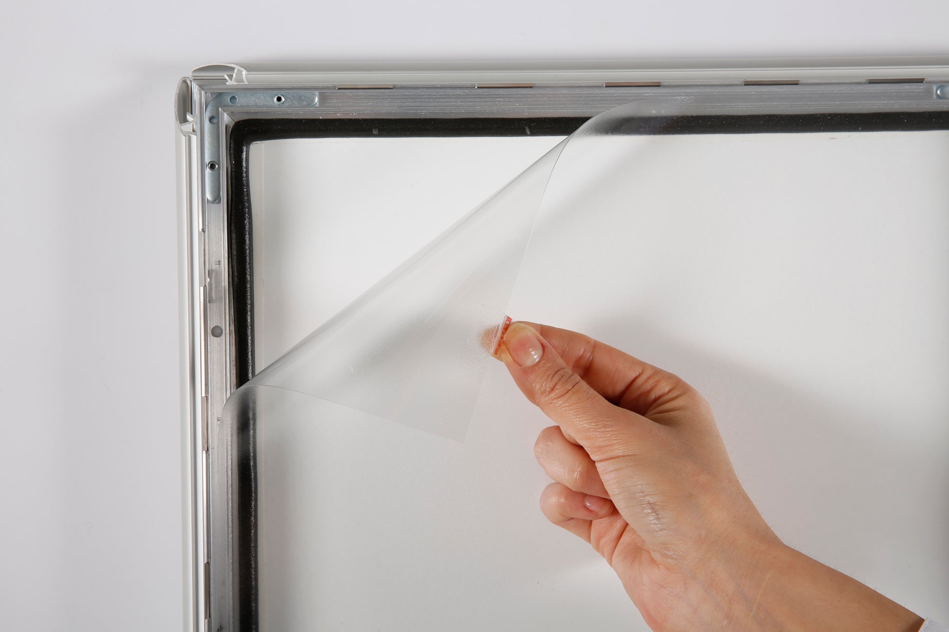 Klapprahmen, Watersafe, 25 mm Aluminiumprofil, Silber