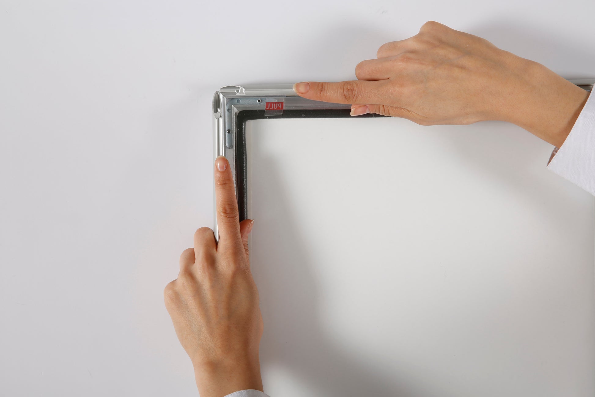 Klapprahmen, Watersafe, 25 mm Aluminiumprofil, Silber