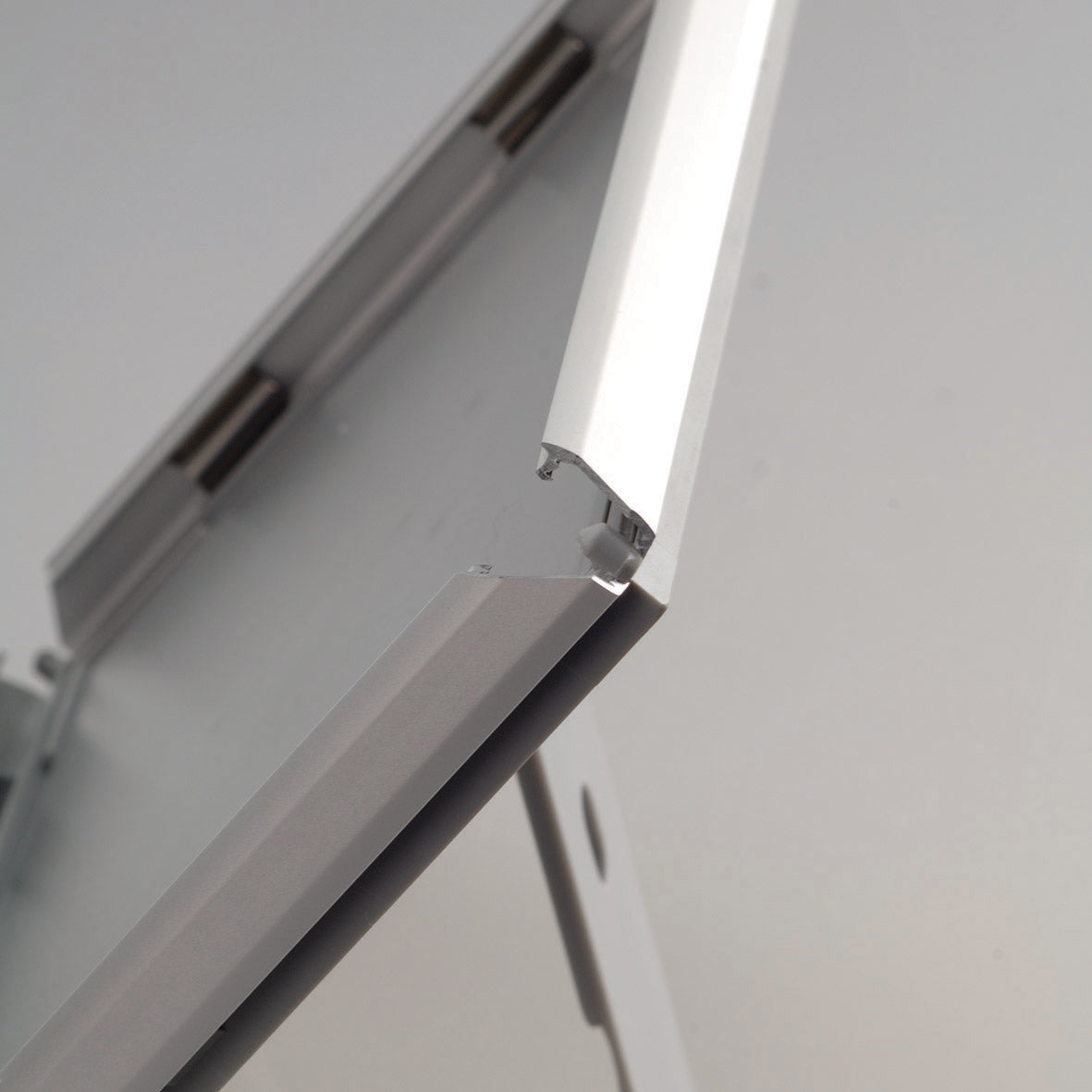 Klapprahmen, Opti, 14 mm Aluminiumprofil, Silber