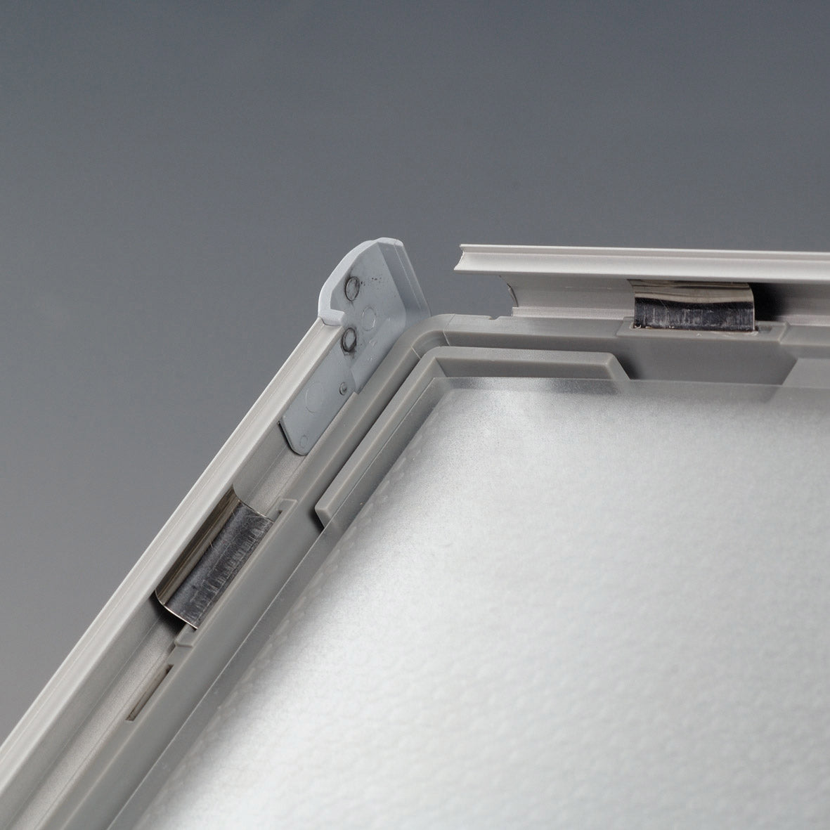 Klapprahmen, Opti, 14 mm Aluminiumprofil, Silber