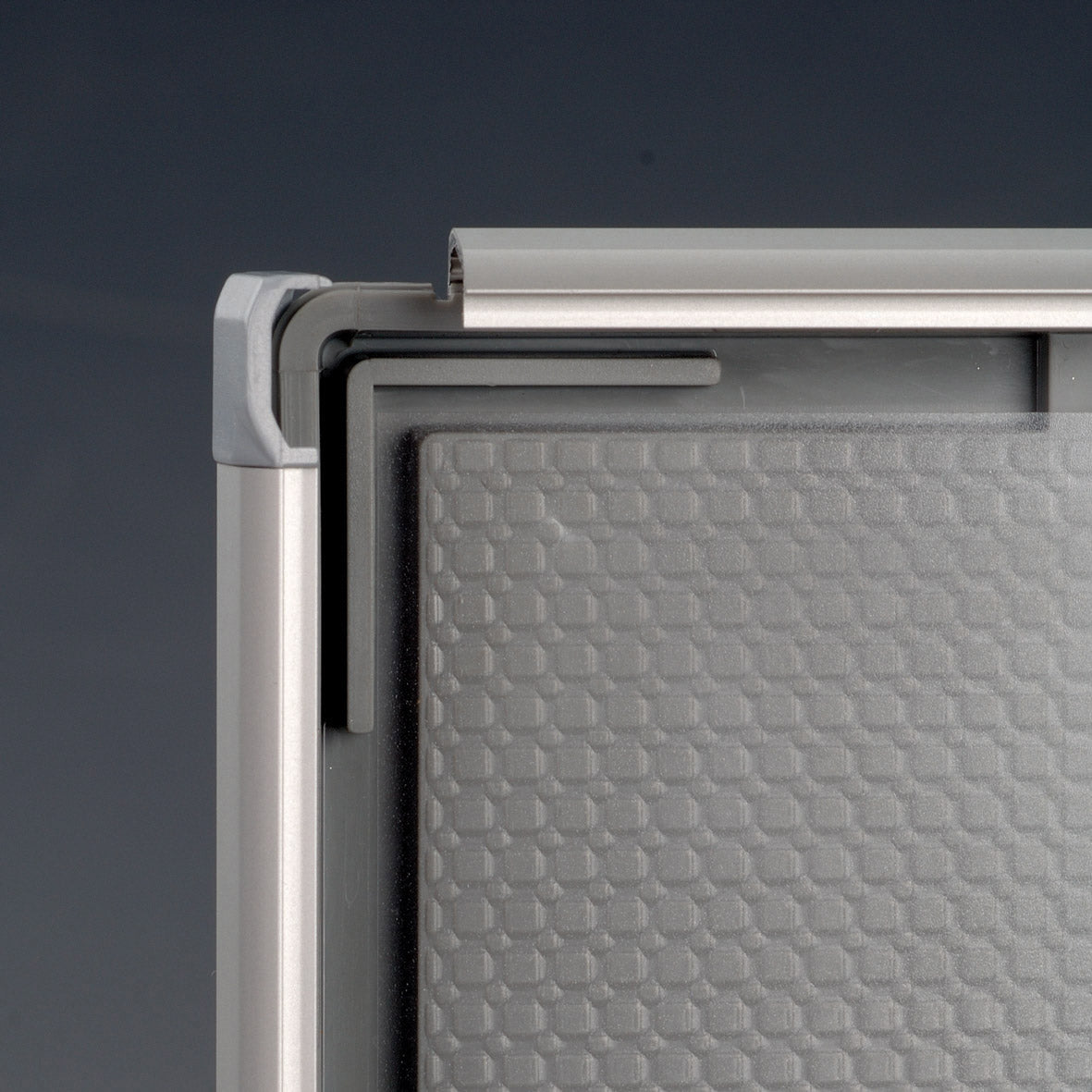 Klapprahmen, Opti, 14 mm Aluminiumprofil, Silber