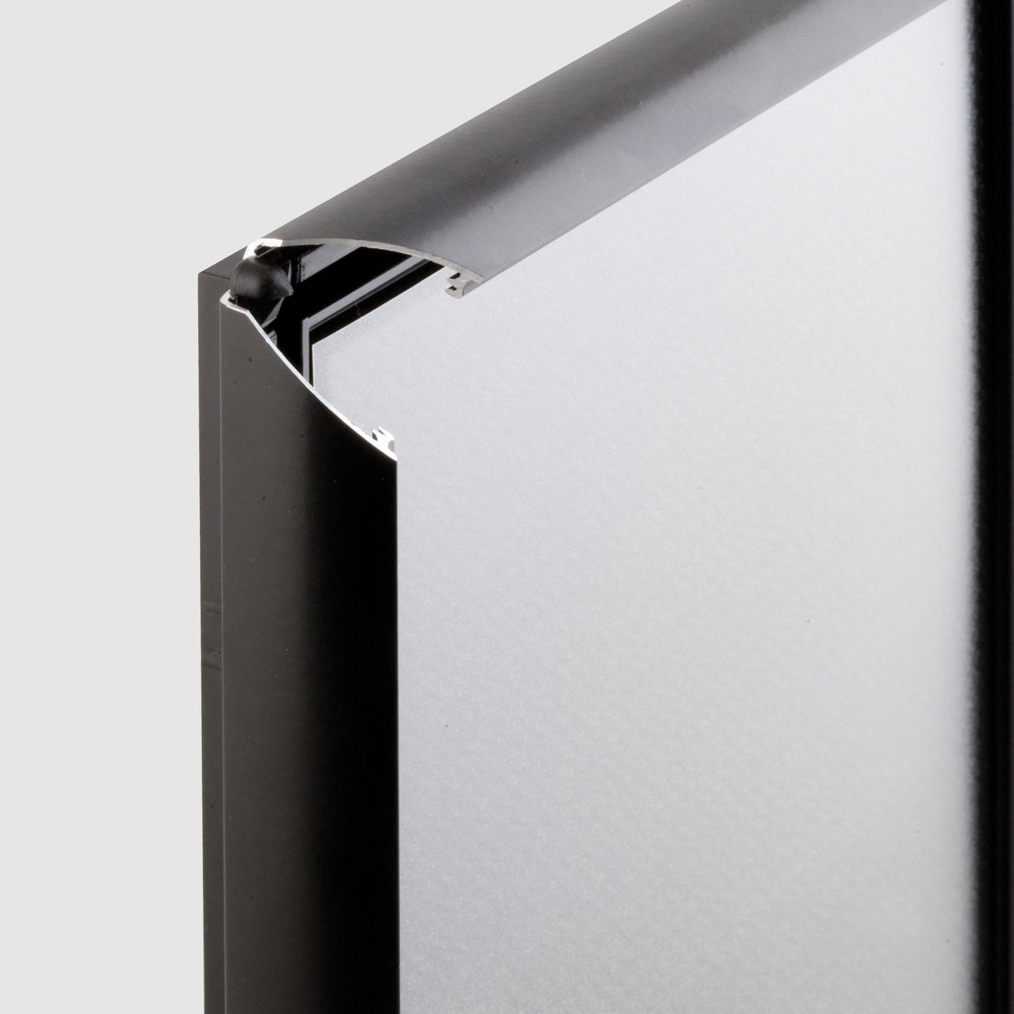 Klapprahmen, Opti, 25 mm Aluminiumprofil, Silber