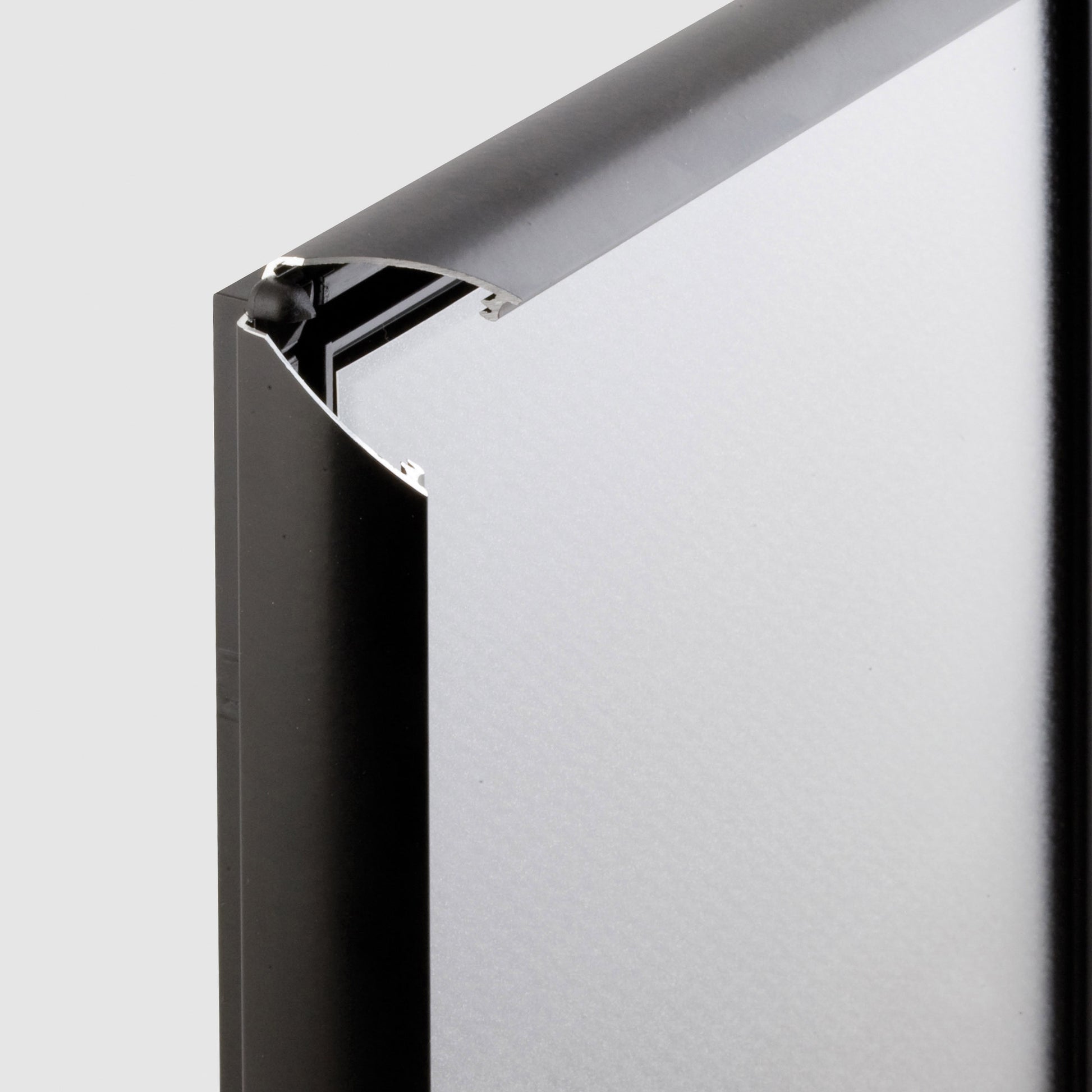 Klapprahmen, Opti, 25 mm Aluminiumprofil, Silber