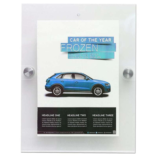 Acryl-Wandrahmen – schützendes Wanddisplay in verschiedenen Größen und Farben (Varianten verfügbar)