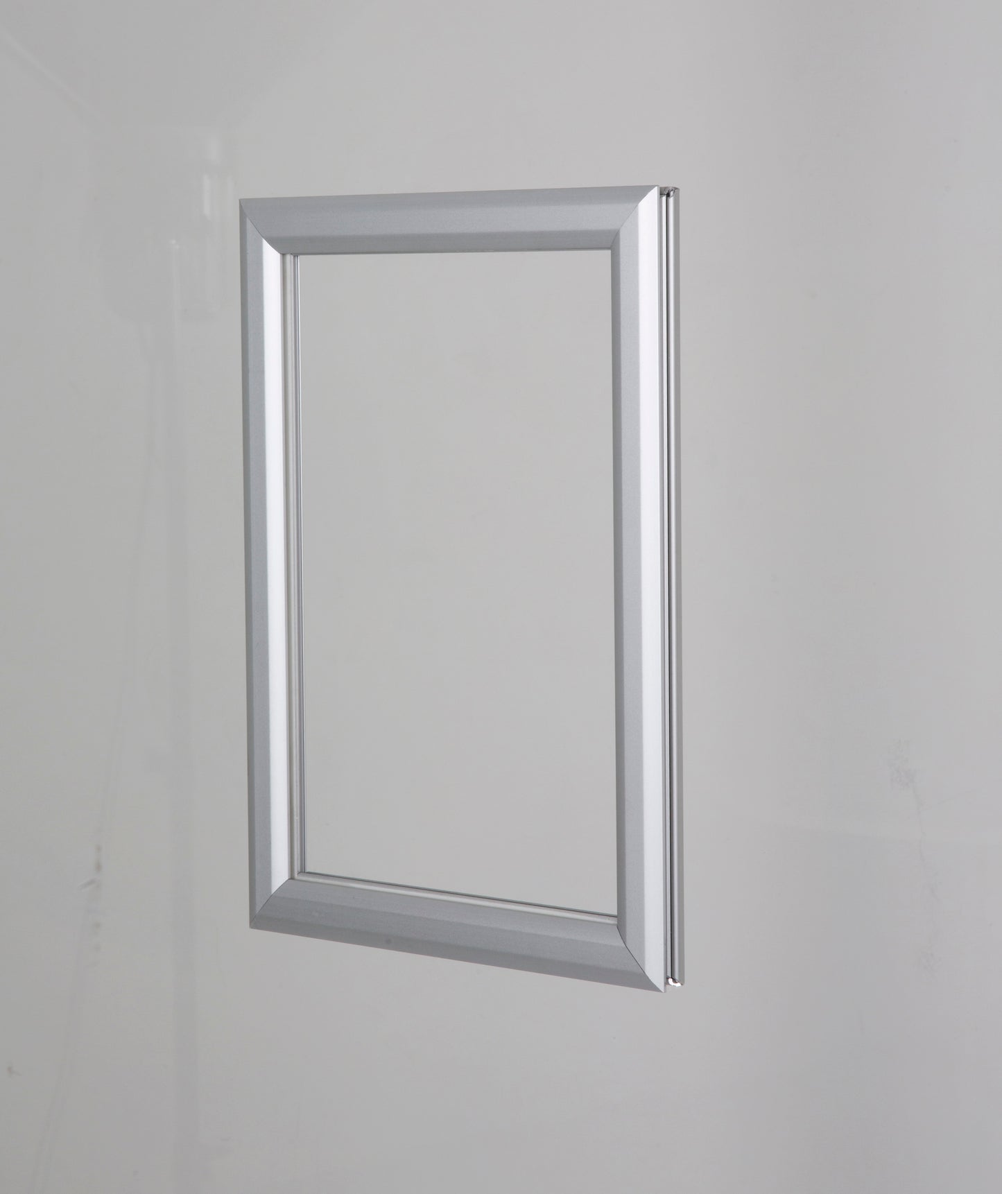 Klapprahmen, Window, 25 mm Aluminiumprofil, doppeltseitig, Silber