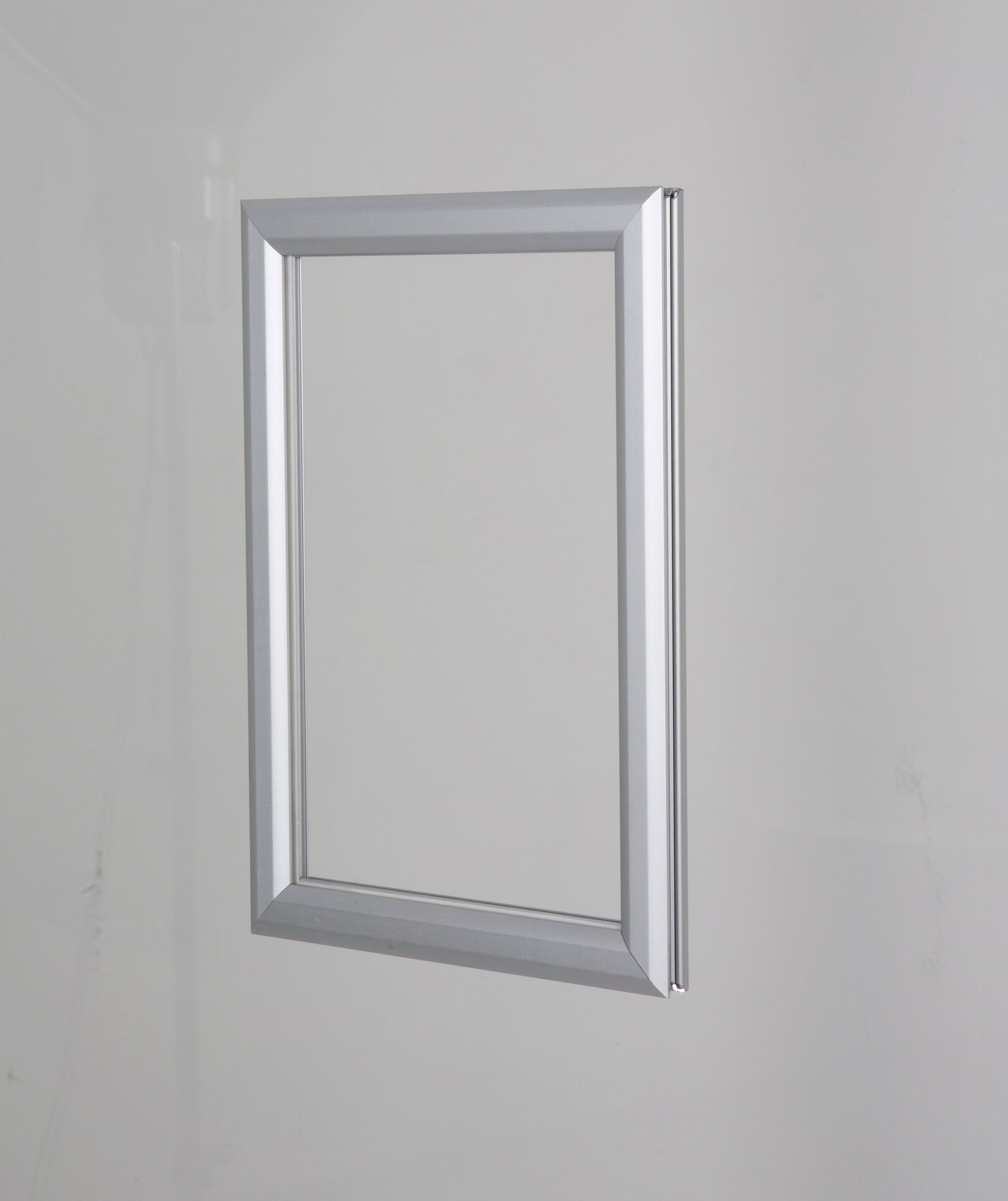 Klapprahmen, Window, 25 mm Aluminiumprofil, doppeltseitig, Silber