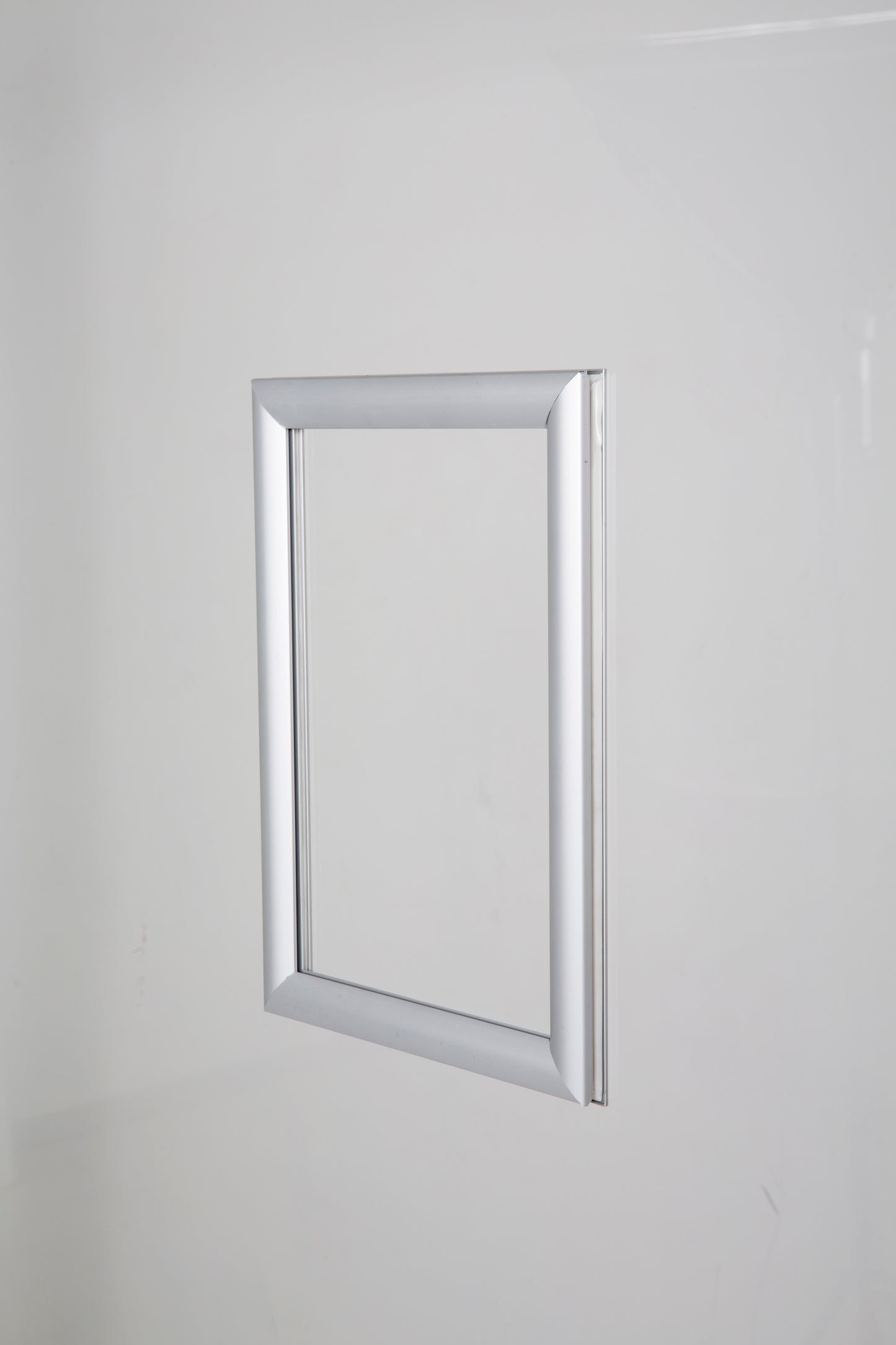 Klapprahmen, Window, 25 mm Aluminiumprofil, doppeltseitig, Silber