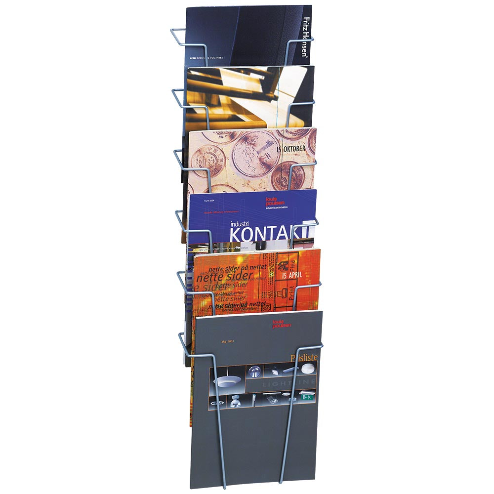 Prospekthalter aus Draht, Wandmontage