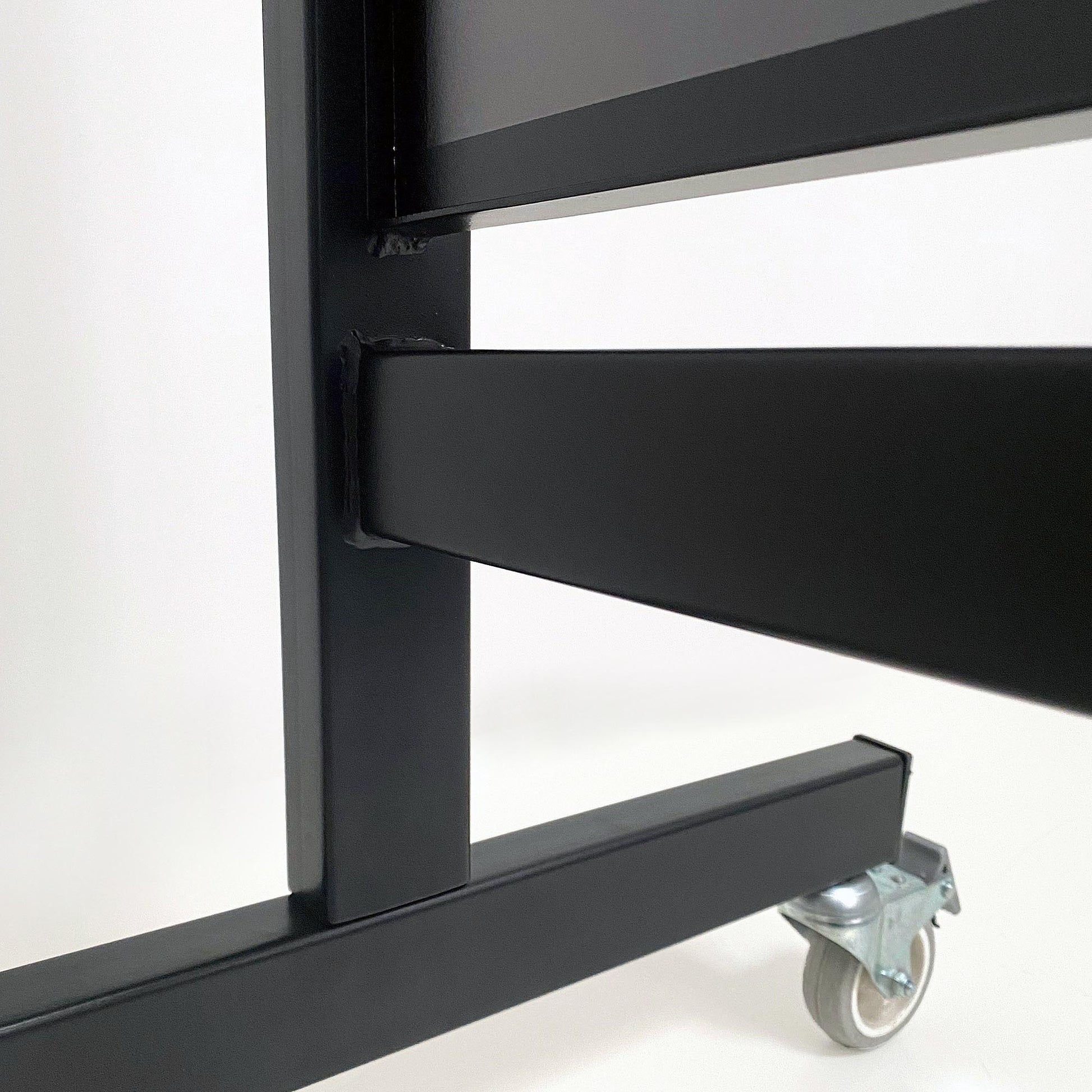 Kundenstopper Arcade, Sandwich-Schild lackierter Stahl A1 Schwarz